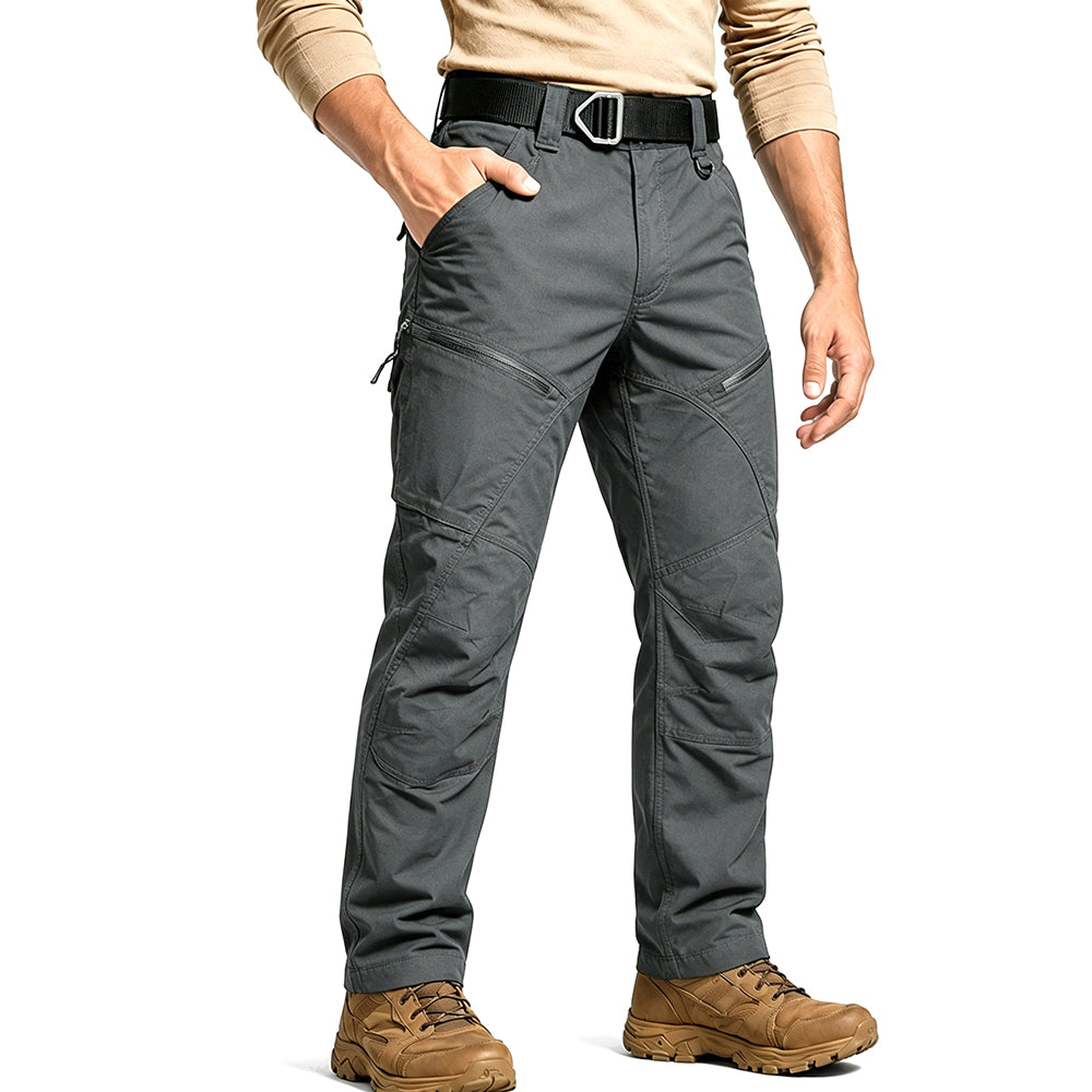 Charcoal | Front view of men's tactical pants