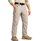Khaki | Front view of men's tactical pants