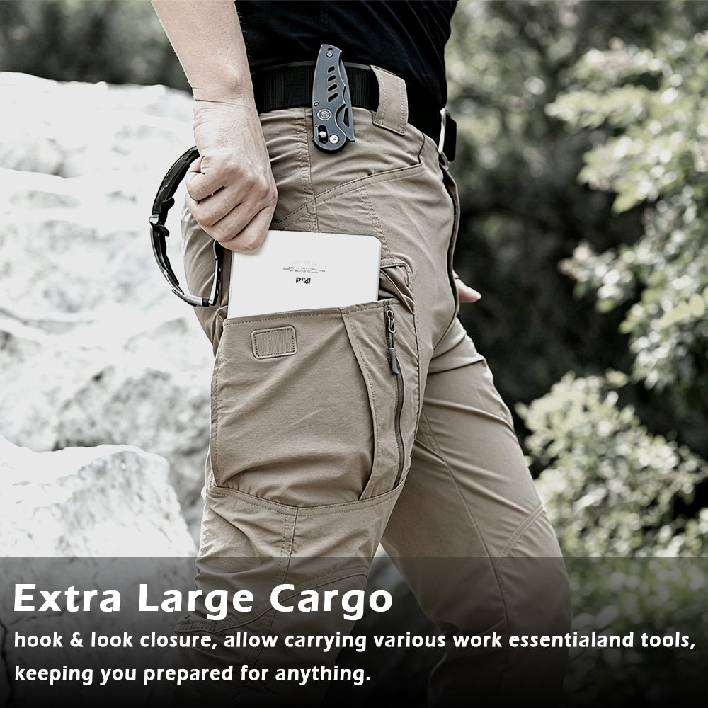 Khaki | Front view of men's tactical pants 3
