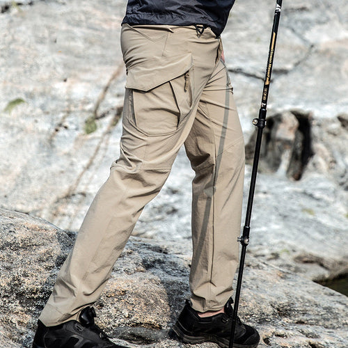 Khaki | Front view of men's tactical  pants 2