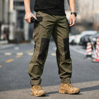Army Green | Front view of men's tactical pants 3