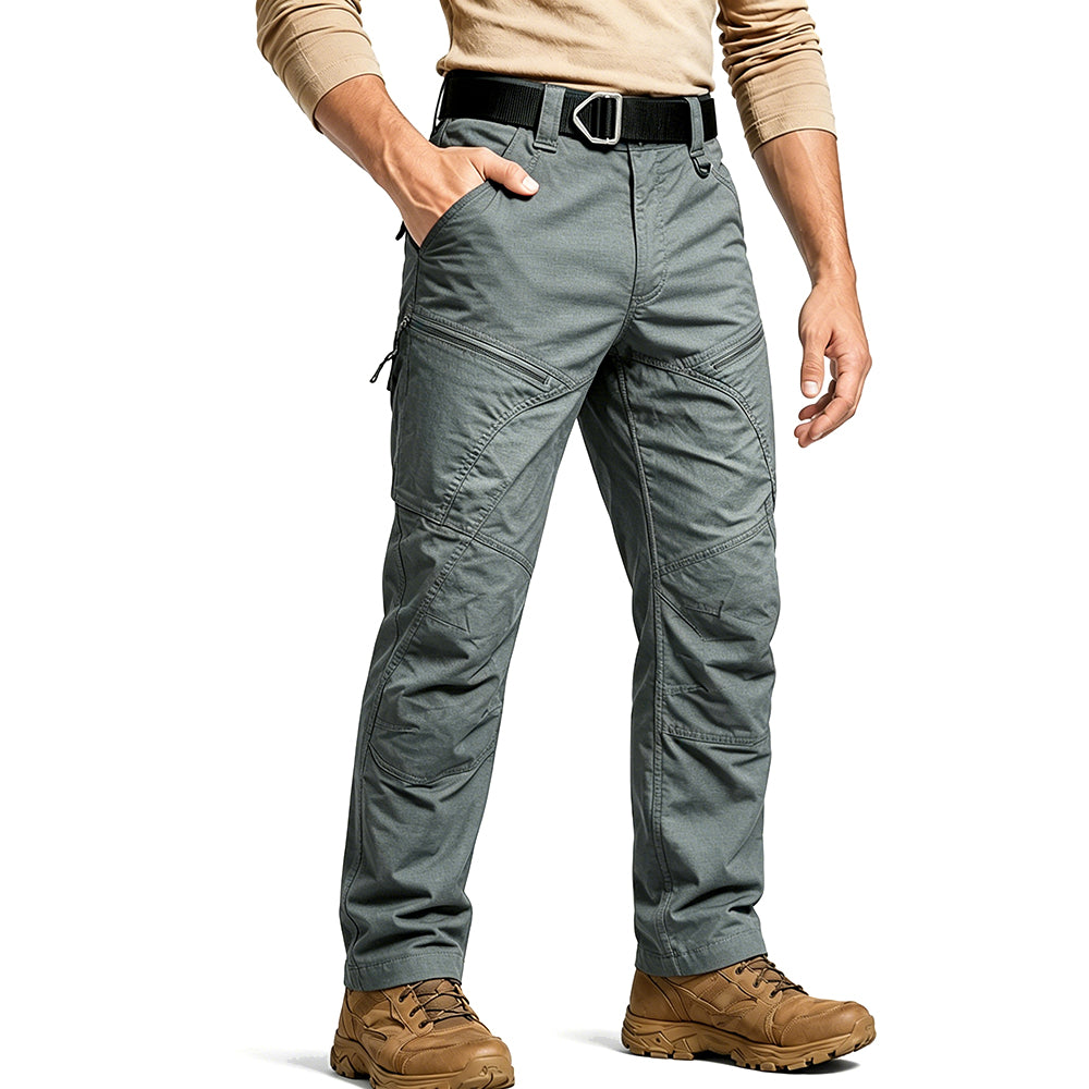 Army Green | Front view of men's tactical pants